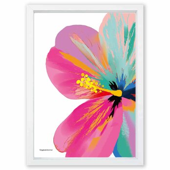 常夏マイルーム　花　送料無料 　イラスト　A4〜A0　ポスター　アートポスター　アート/sei検索新着順　3729