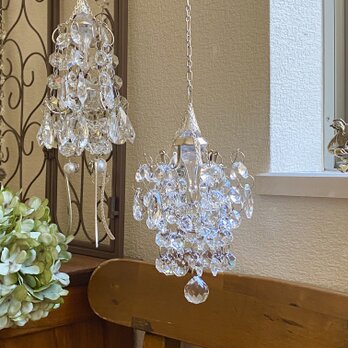 プチシャンデリア　サンキャッチャー   プリズムライト  ｜Antique Prism ｜window decor