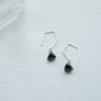 スピネル 天然石 フック ピアス シルバー925