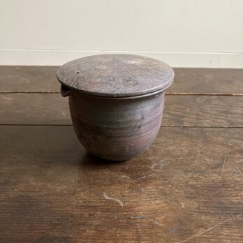 登り窯焼成焼締　かぶせ蓋 宝瓶　大