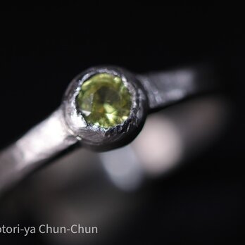 【小鳥屋ジュエリー】弱変化　トシッタさんのスリランカ産アレキサンドライト　Pt900リング【若雷】