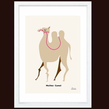 ママ　ラクダ　送料無料 　アート/sei検索新着順　イラスト　A4〜A0　ポスター　アートポスター　3304