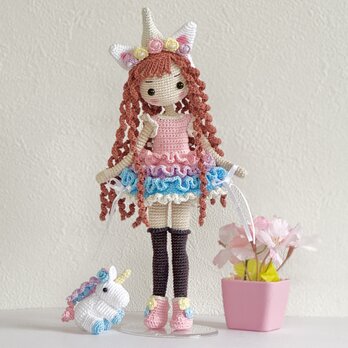 あみぐるみ❁女の子♬ユニコーンコスチューム