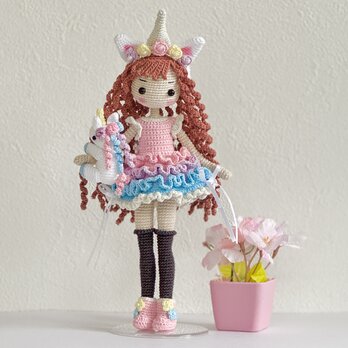 あみぐるみ❁女の子♬ユニコーンコスチューム