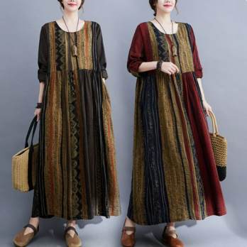 ★ビッグサイズ  レディース 半袖  丸襟ワンピース ゆったりシルエット 体型カバー 着痩せ  通勤 おしゃれ春夏