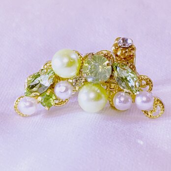 イヤーカフ風 ビジュー付きピアス♡