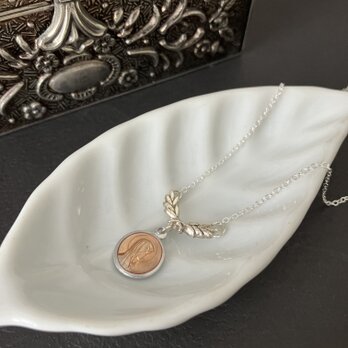 [Fontaine de Lourdes] Laurier 月桂樹のネックレス silver*pink