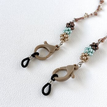 【マスク&メガネチェーン】ビーズボールで遊び心を☆