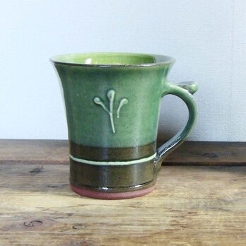 いっちんマグカップ（織部）