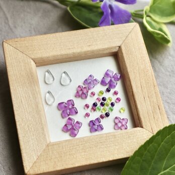 『雨とガクアジサイ』・額入り