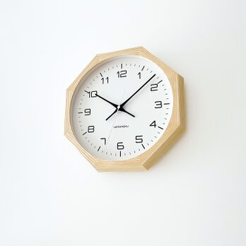 KATOMOKU muku clock 11 八角形 ナチュラル km-94NA8 木製 無垢材