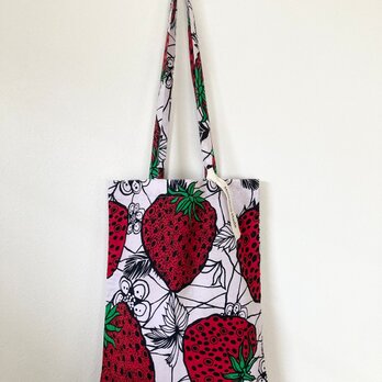 Tote bag　M　-strawberry　red-