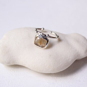 ルチルクォーツのイヤーカフ/SV925