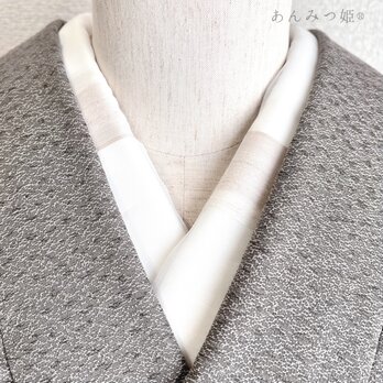 夏の半衿 柔らかアイボリー