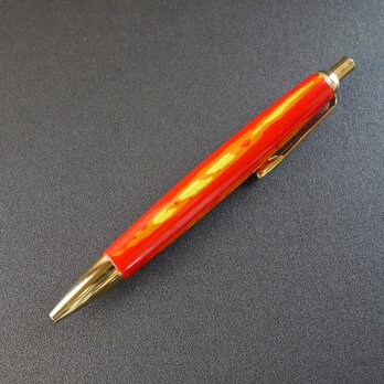 漆塗りボールペン【欅・色漆研ぎ出し】≪送料無料≫