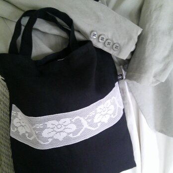 花lace×linen 2wayBag
