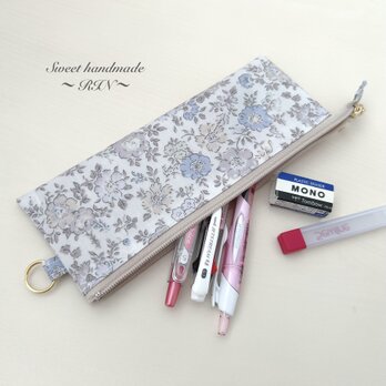リバティ ペンケース｜長すぎない17.5cm｜コンパクトでかさばらない｜リバティ ラミネート【アロナ】｜大人可愛い