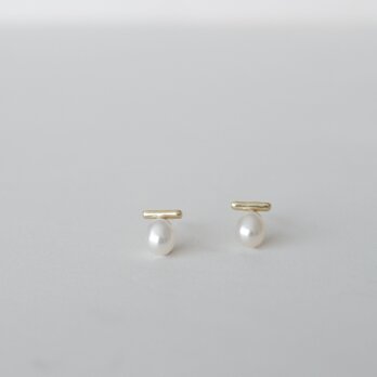 K10 パールとゴールドのピアス