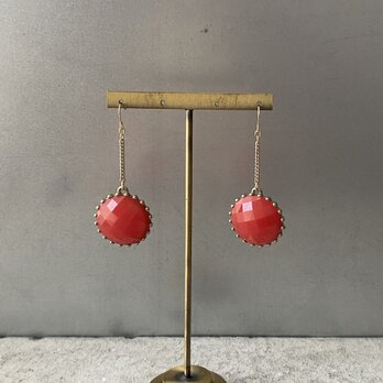 Vintage 90s-00s USA retro round bijou swing pierce
