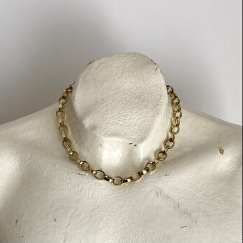 Vintage 80s-90s USA retro gold tone link chain necklace
