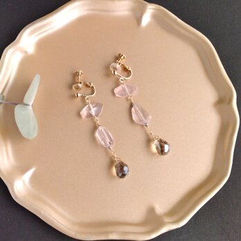 rosequartz × champagnecolor quartz / 14kgf