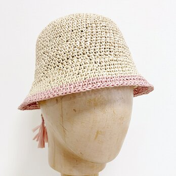 summer hat (ナチュラル/ピンク)