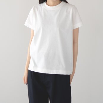 dry touch cotton/wide collar sleeve binder tee/off white/size1.2