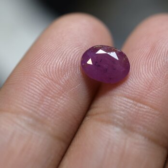 RS13-66 非加熱 1.76ct ミルキー 明るいピンク紫 サファイア べドナム産 ルース