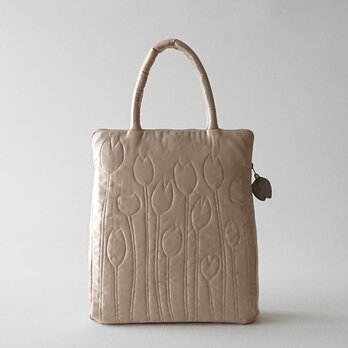 tulip stitch mini bag [beige]