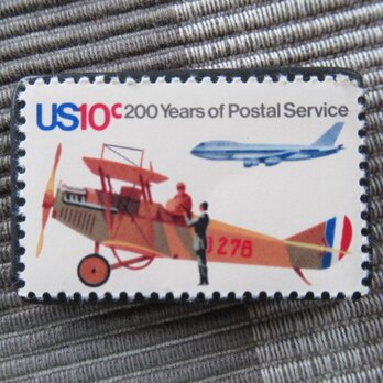 アメリカ1975年　切手ブローチ 10932