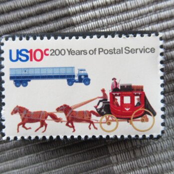 アメリカ1975年　切手ブローチ 10934