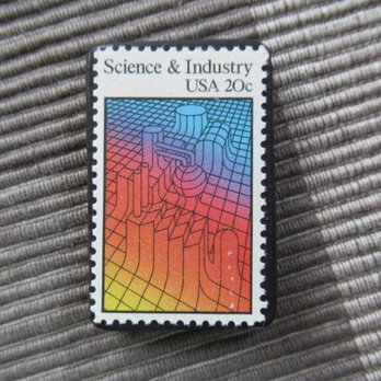 アメリカ1983年　切手ブローチ 10956