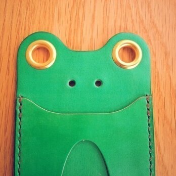 かえるのパスケース　きみどり