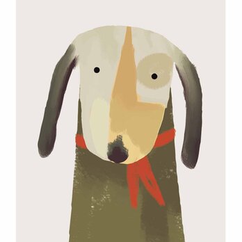 癒しの犬　犬　送料無料 　アート/sei新着作品/新着順　イラスト　ポスター　アートポスター　4161