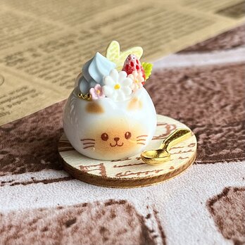 186 ＊ネコさんのラムネソフト＊　ミニチュアスイーツ　オブジェ　粘土　ドールハウス　フェイクフード　YUMEmini