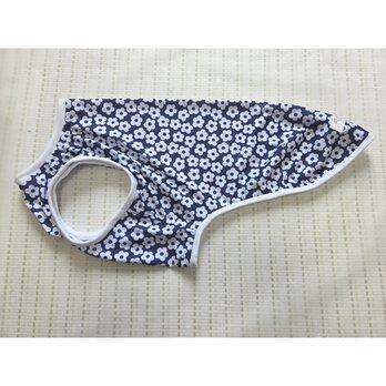 犬服　【受注制作品】ウィペット用接触冷感ニットのタンクトップ