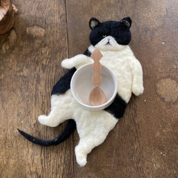 くったり動物のコースター ネコ