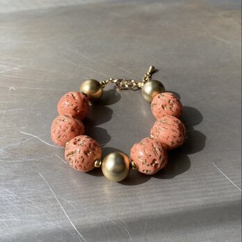Vintage 90s-00s USA retro rough design beads bracelet