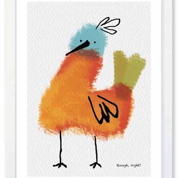 ラフでしょ？　鳥　送料無料 　アート/sei新着作品/新着順　あらゆるお部屋のポスター　イラスト　アートポスター　2046