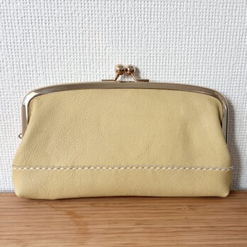 くたくたやわらか本革の親子がまぐち長財布