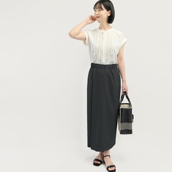 夏の人気No.1 吸水速乾 体感温度を下げる プレミアム機能性素材 タイトスカート 黒｜LUISA-TSK-BK