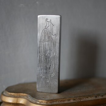 2 Metal engraving , monogramme　フランスアンティーク