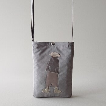 annco nylon mini pochette [light gray]