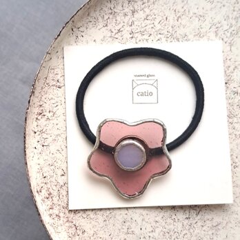 FLOWERS hair tie/ lilac