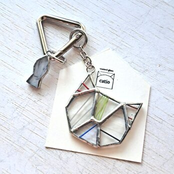 Catio key Charm/ClearStripe