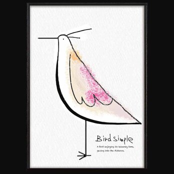 時をたのしむ鳥　鳥　送料無料 　アート/sei新着作品/新着順　あらゆるお部屋のポスター　イラスト　アートポスター　4175
