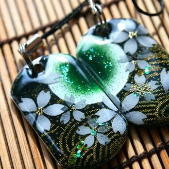 和柄 ペアネックレス 桜 伝統 職人 桜 さくら ペアアクセサリー 名入れ 手作り ハンドメイド プレゼント ギフト カップル