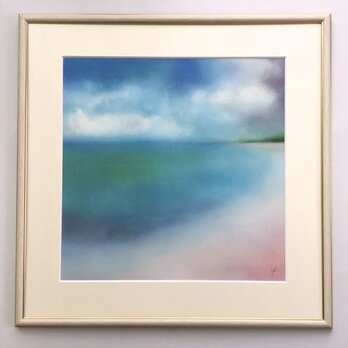 いつか見た海と空３（パステル画　原画）