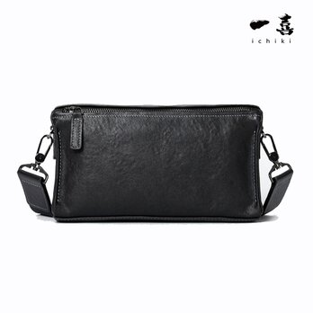 本革マルチウェイショルダーバッグ｜大人のための牛革クラッチ & ショルダーバッグ ブラック　S60