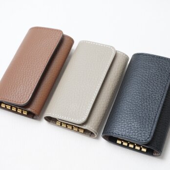 【本革】キーケース｜カードも入る4連フック｜父の日ギフト｜SILURU